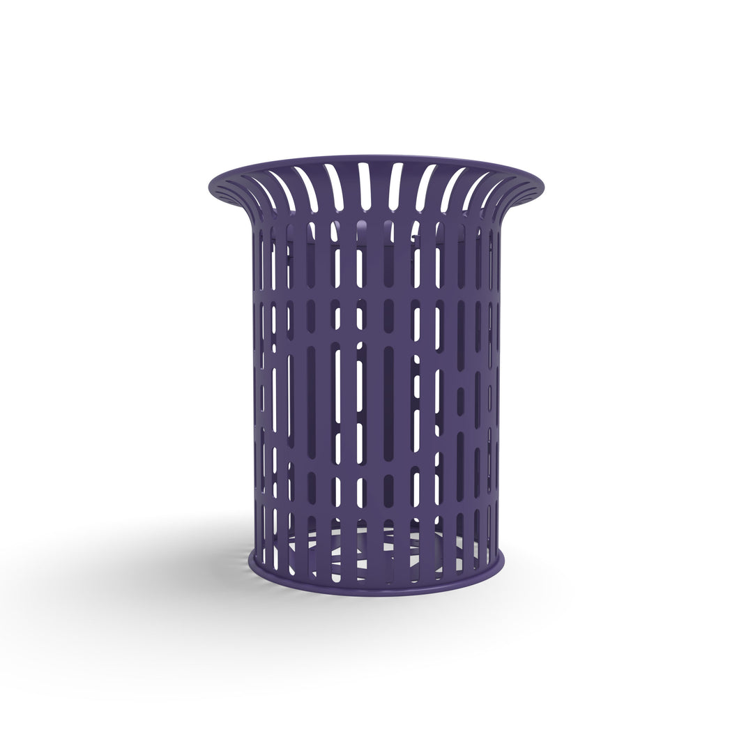 Signature Ribbed Flare Top Trash Receptacle