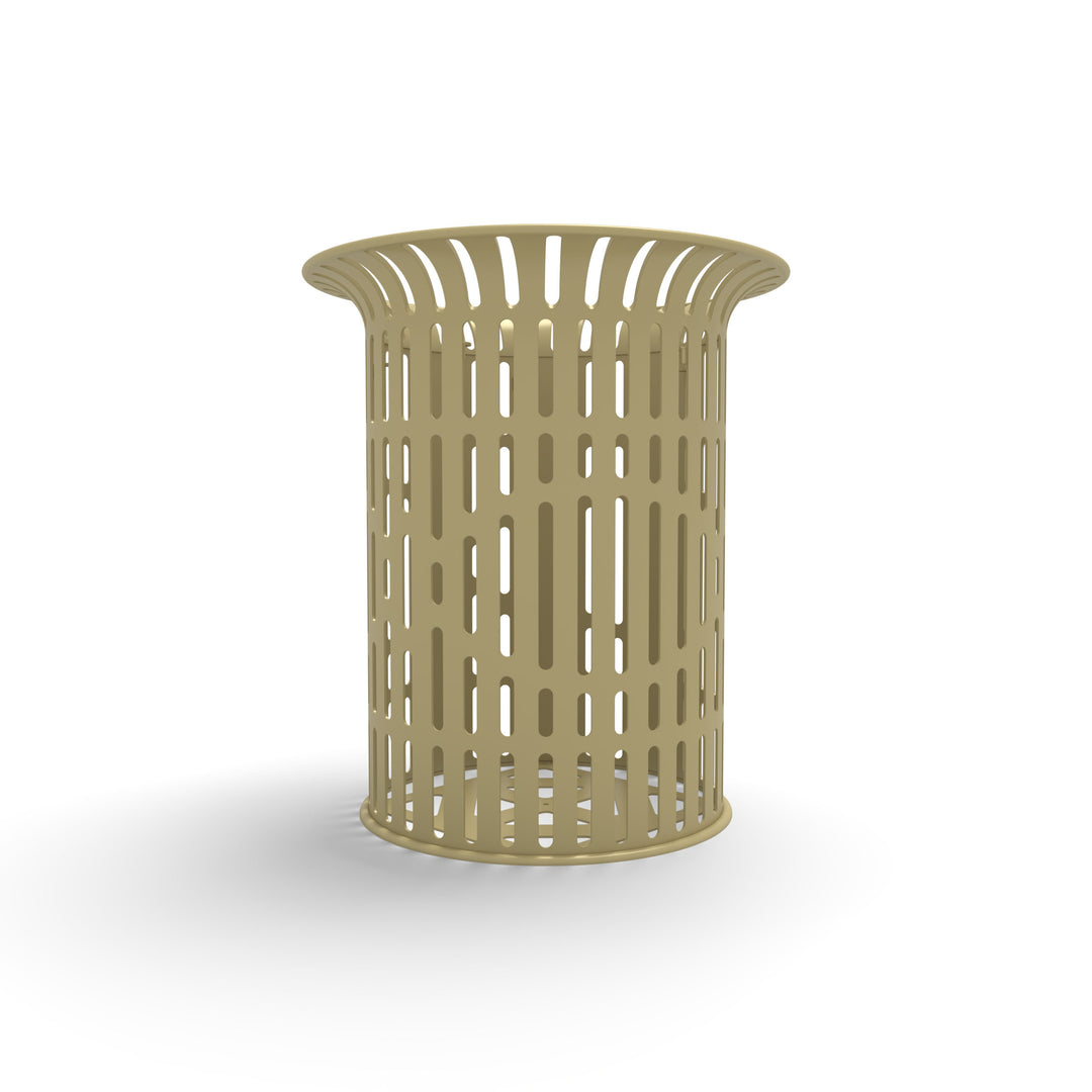 Signature Ribbed Flare Top Trash Receptacle