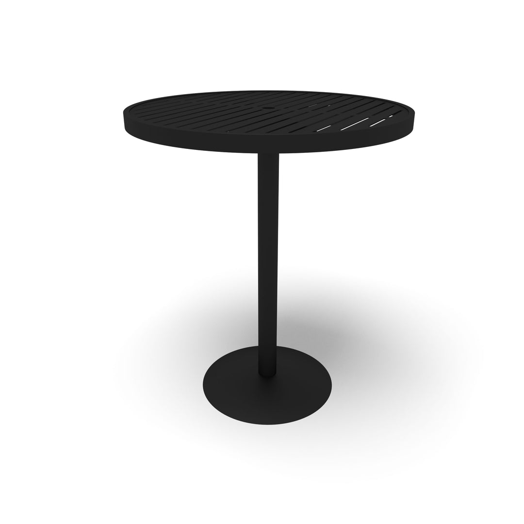 Hanna Slat Round Bar Table