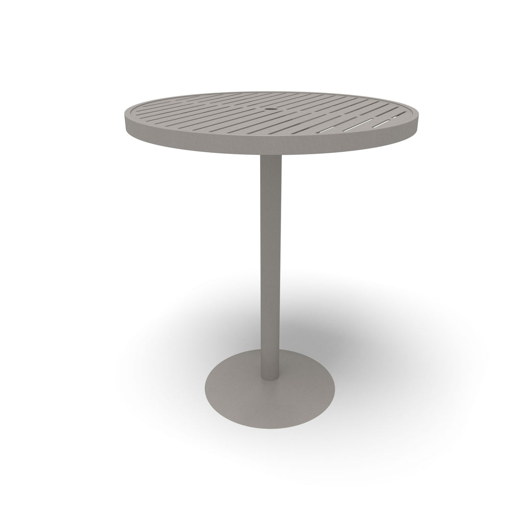 Hanna Slat Round Bar Table