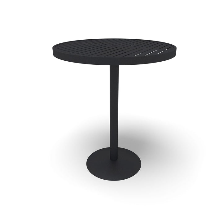 Hanna Slat Round Bar Table