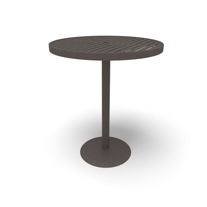 Hanna Slat Round Bar Table