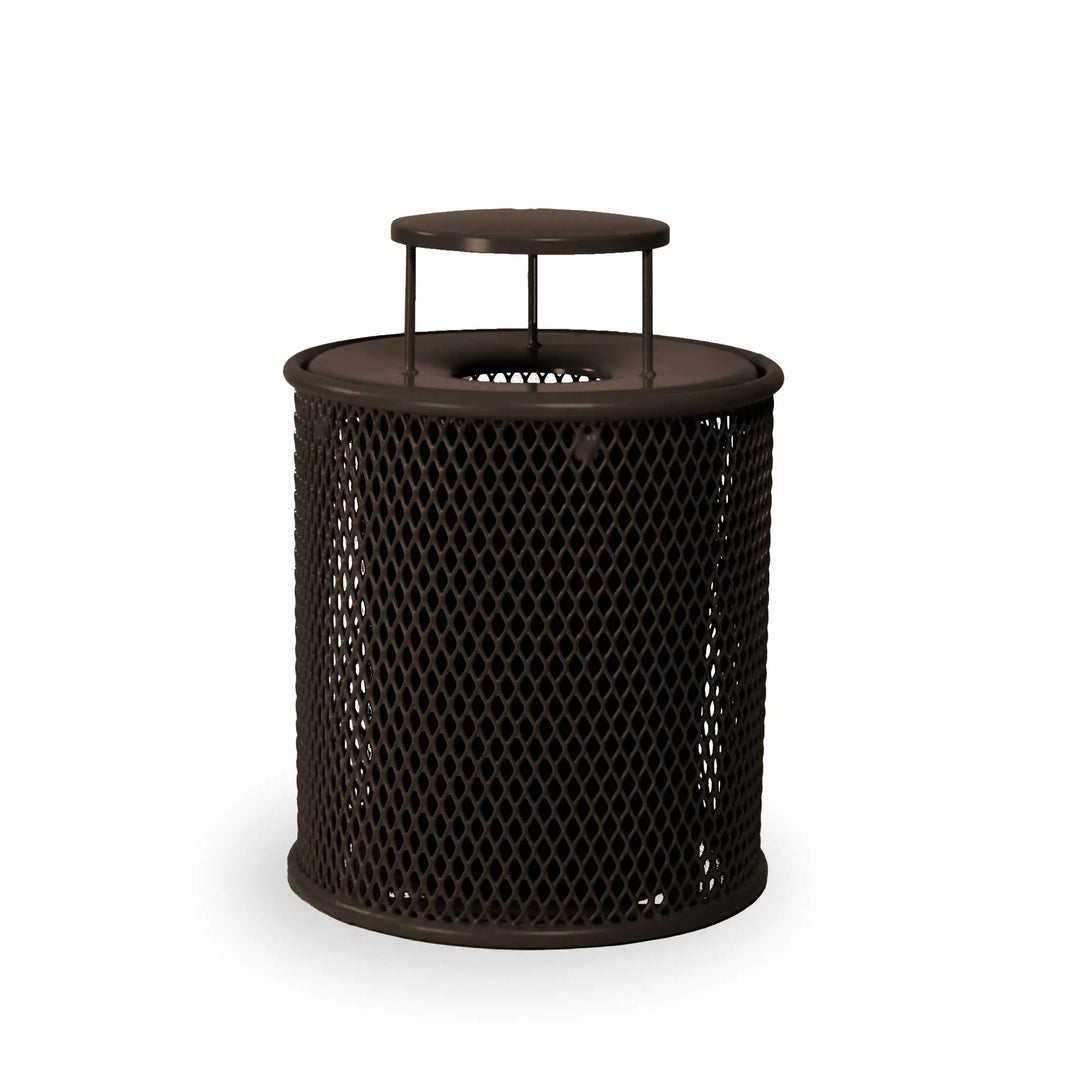 Signature Perforated Trash Receptacle w/ Door