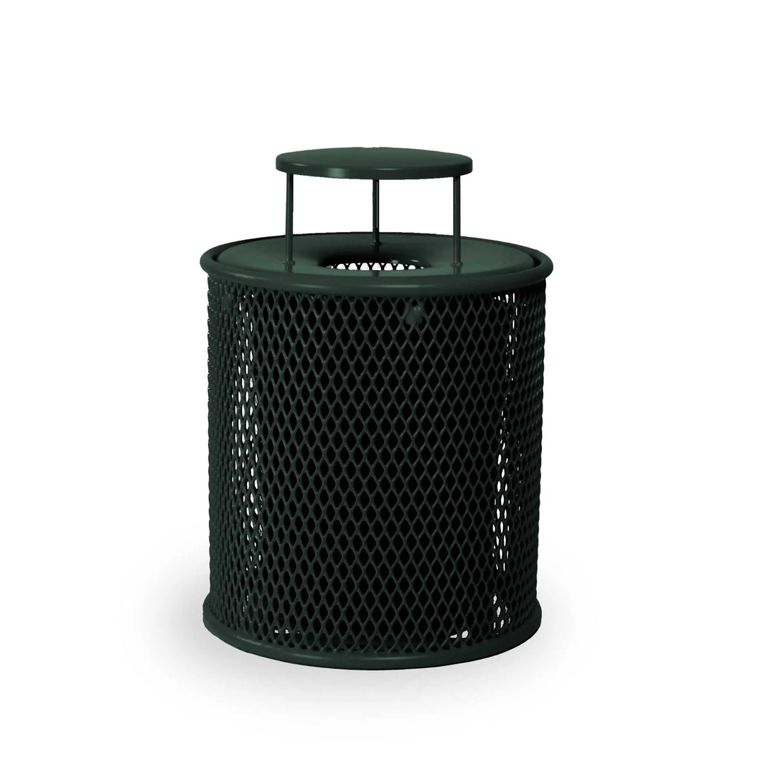 Signature Perforated Trash Receptacle w/ Door