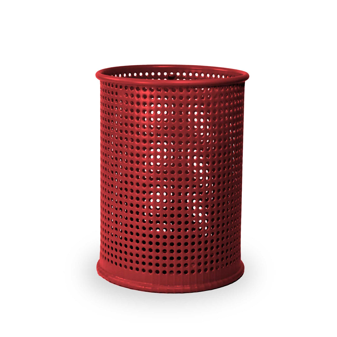 Signature Perforated Trash Receptacle