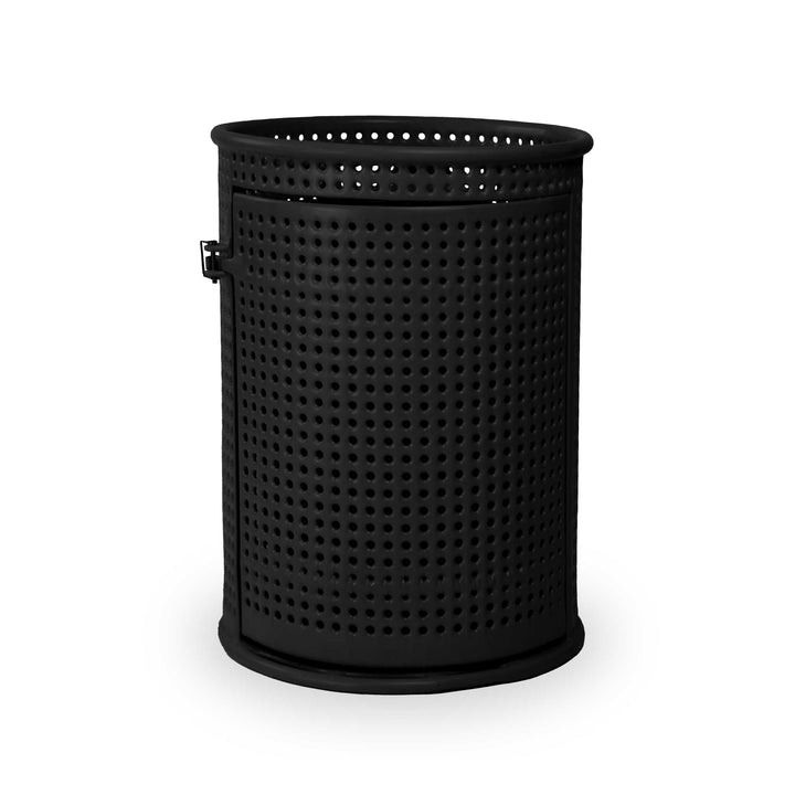 Signature Perforated Trash Receptacle w/ Door