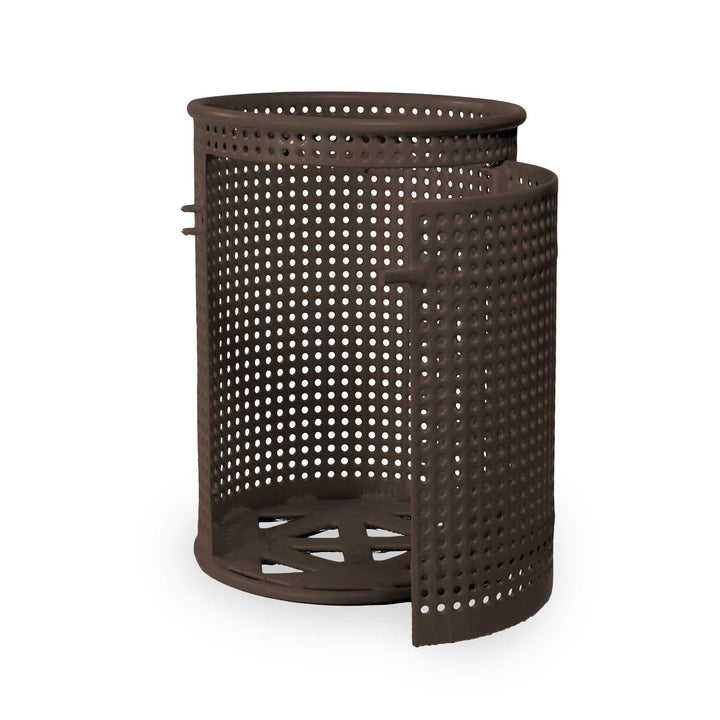 Signature Perforated Trash Receptacle w/ Door