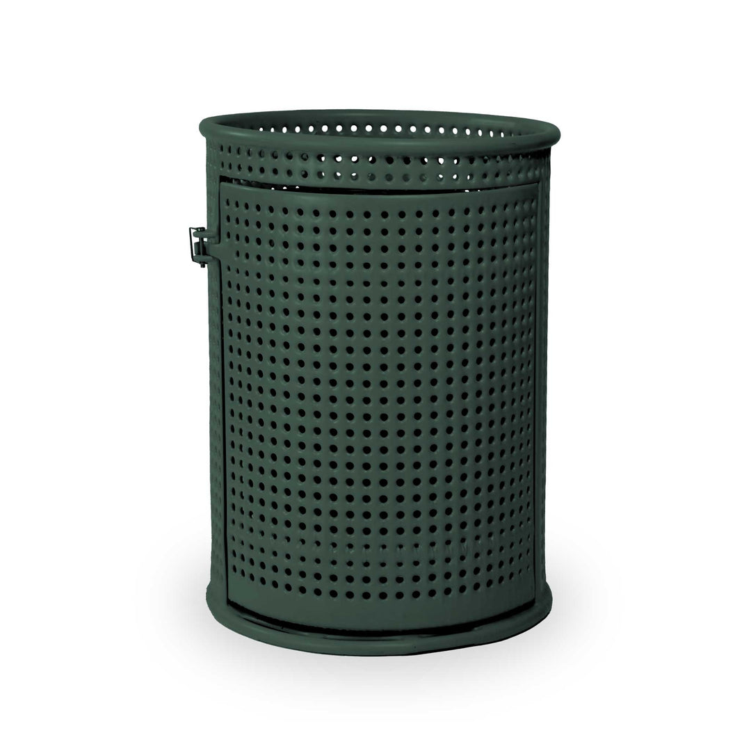 Signature Perforated Trash Receptacle w/ Door