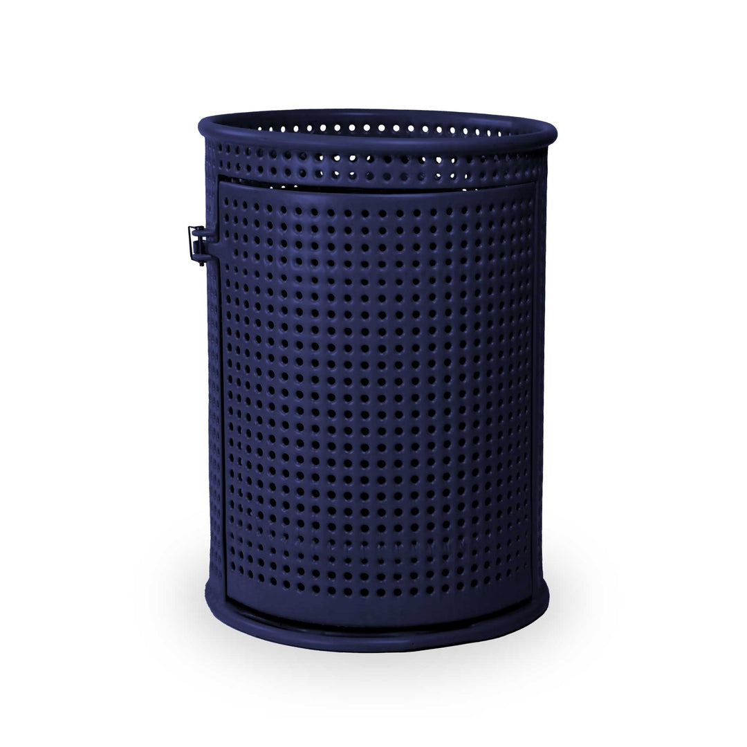 Signature Perforated Trash Receptacle w/ Door