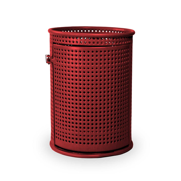 Signature Perforated Trash Receptacle w/ Door