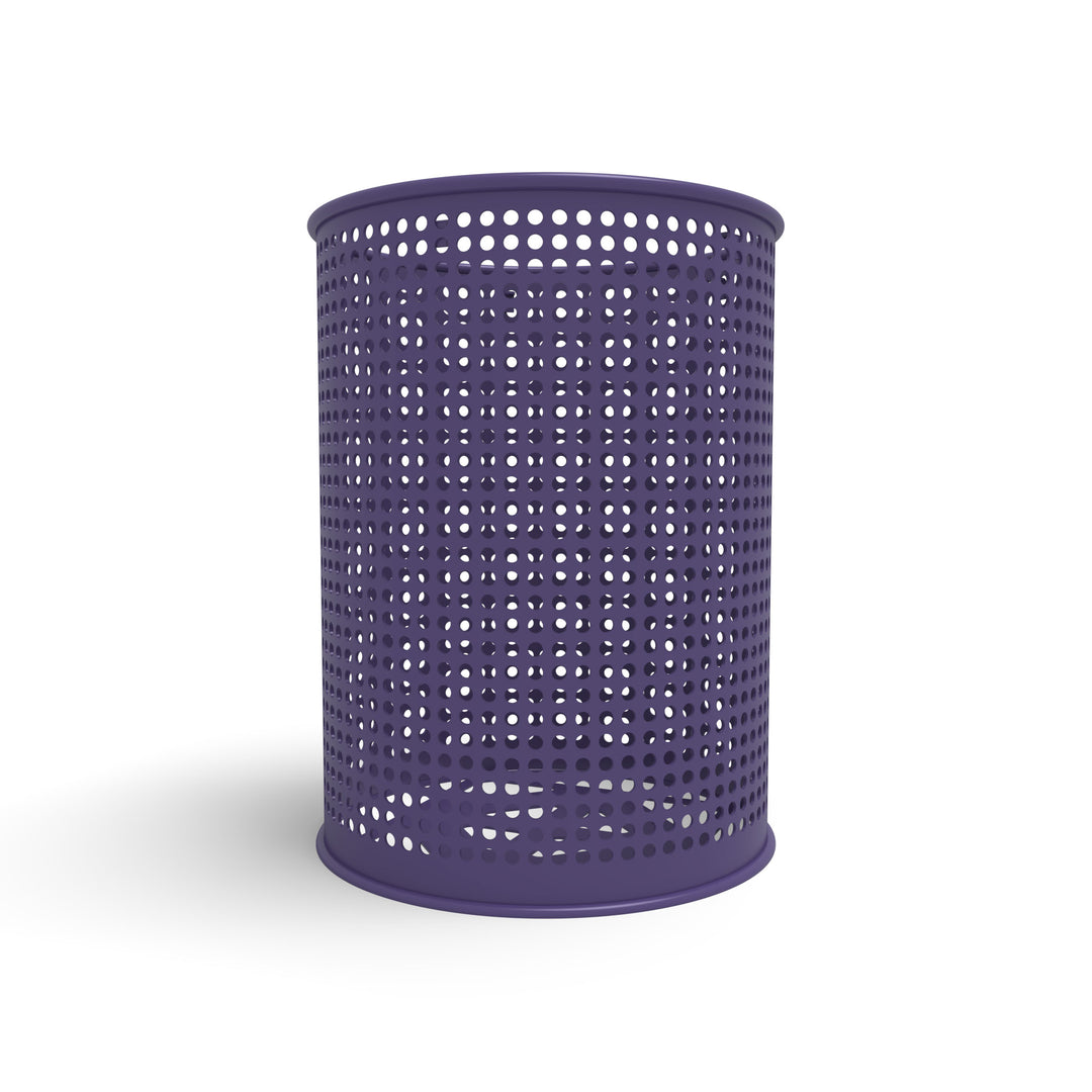 55 Gallon Perforated Outdoor Trash Receptacle