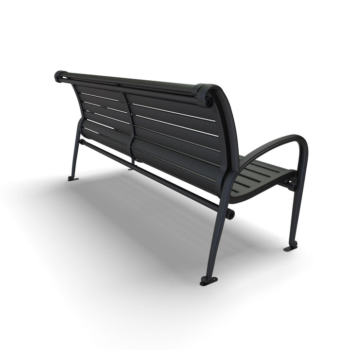 Oxford Horizontal Slat Outdoor Bench