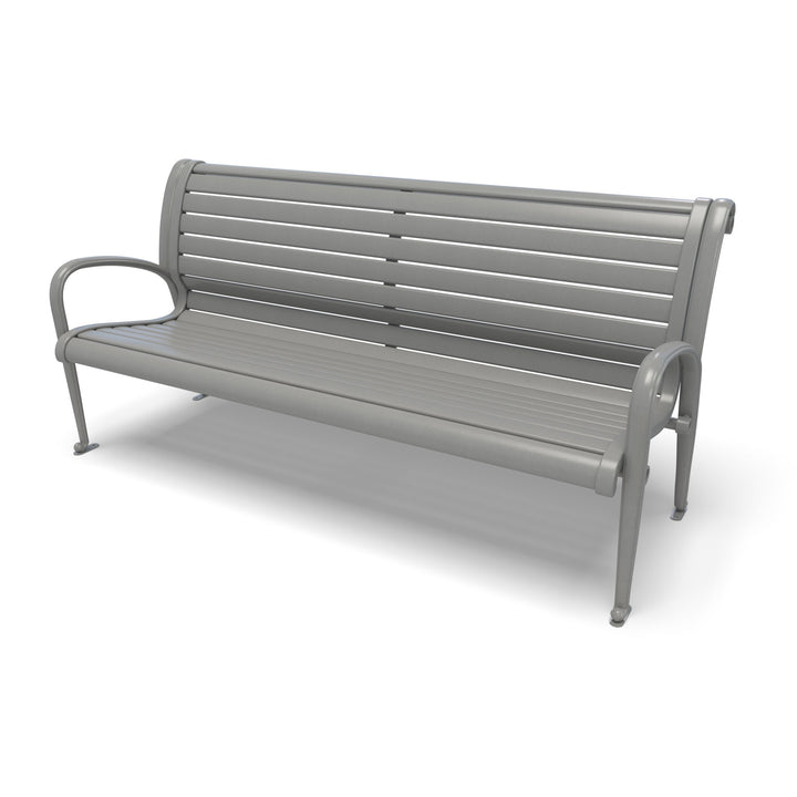 Oxford Horizontal Slat Outdoor Bench