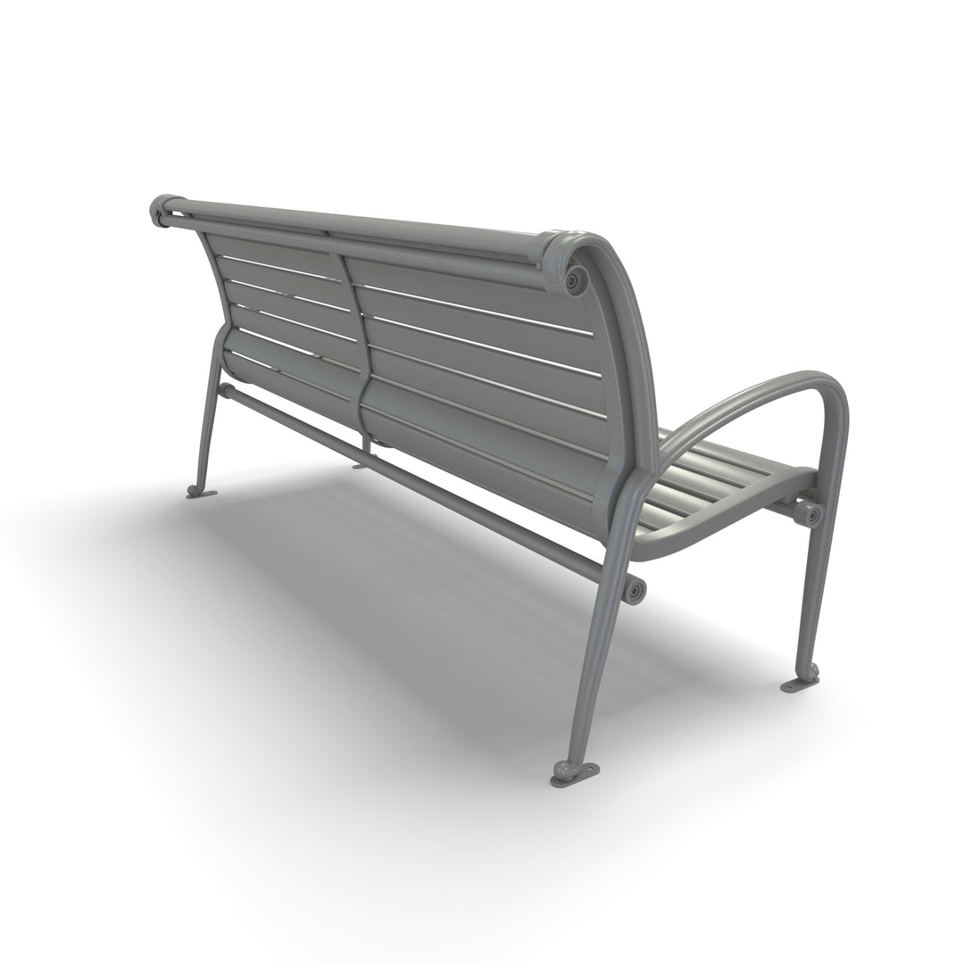 Oxford Horizontal Slat Outdoor Bench