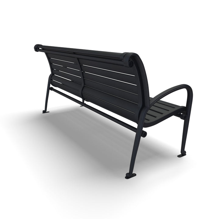 Oxford Horizontal Slat Outdoor Bench