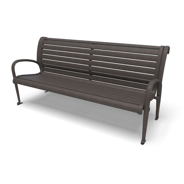 Oxford Horizontal Slat Outdoor Bench