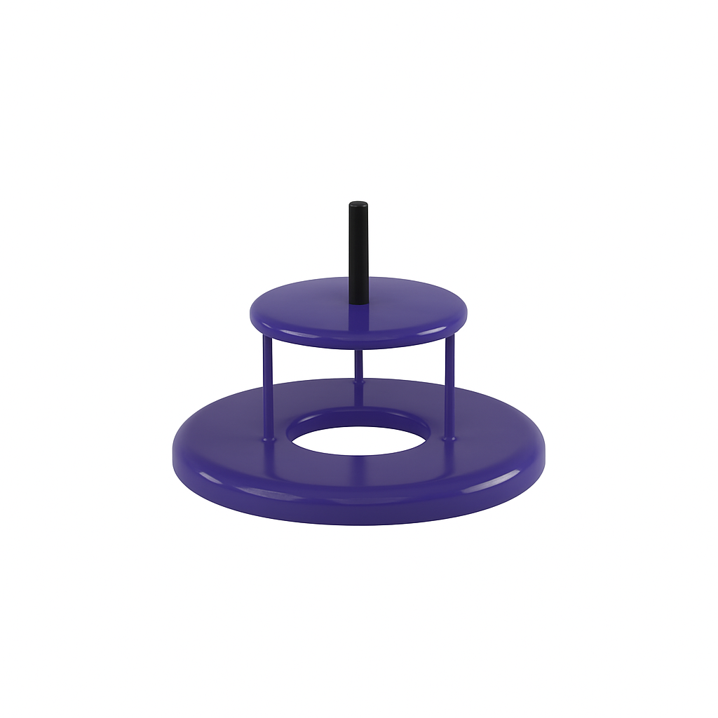 Planet Fitness Flat Top Trash Receptacle Lid w/ Bonnet and Paper Towel Rod