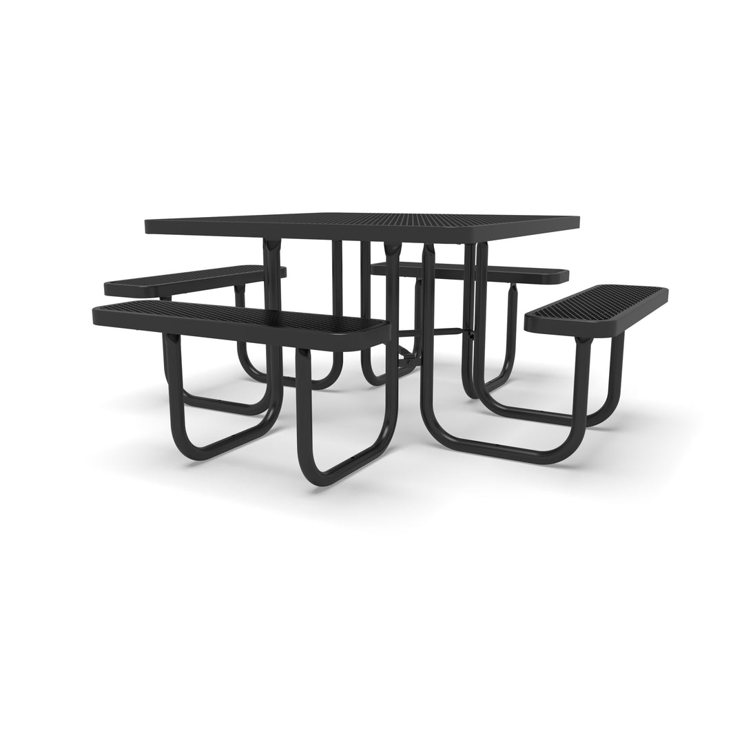 Signature Diamond Square Picnic Table with  Umbrella Brace