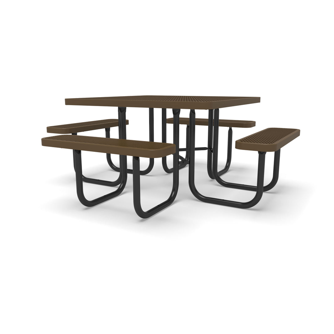 Signature Diamond Square Picnic Table with  Umbrella Brace