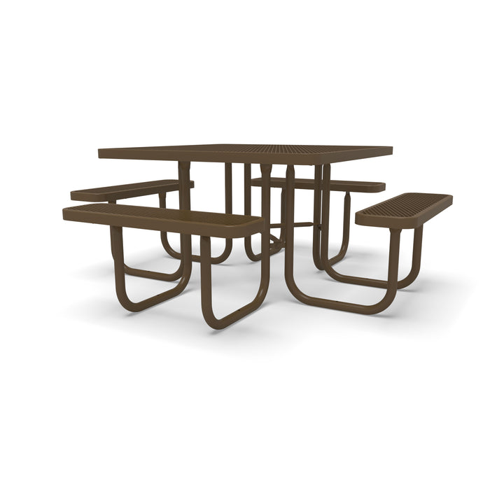 Signature Diamond Square Picnic Table with  Umbrella Brace