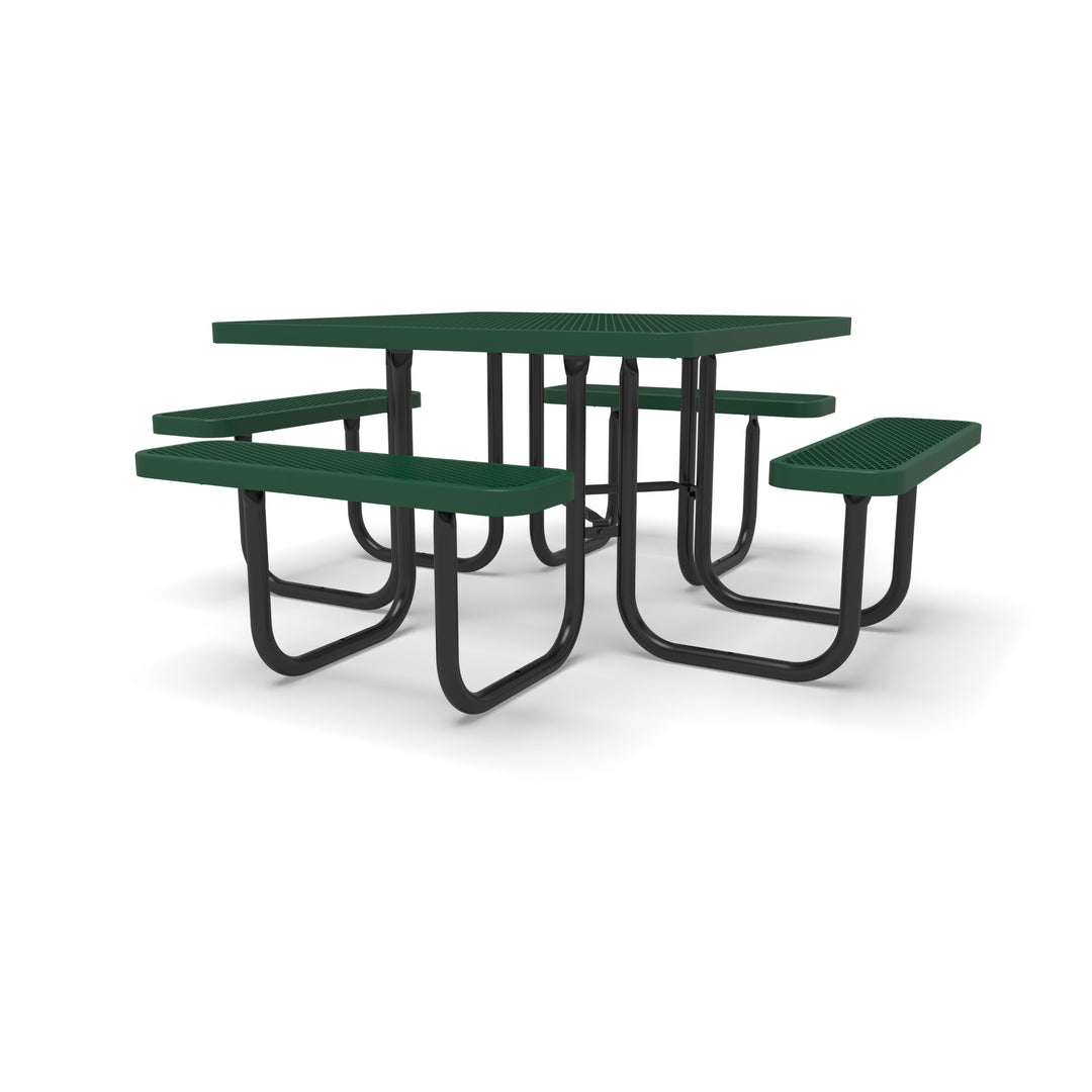 Signature Diamond Square Picnic Table with  Umbrella Brace