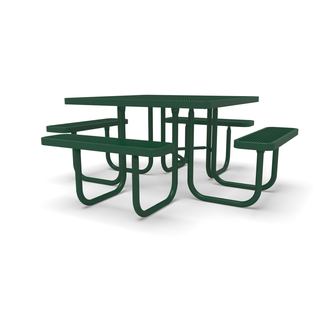 Signature Diamond Square Picnic Table with  Umbrella Brace
