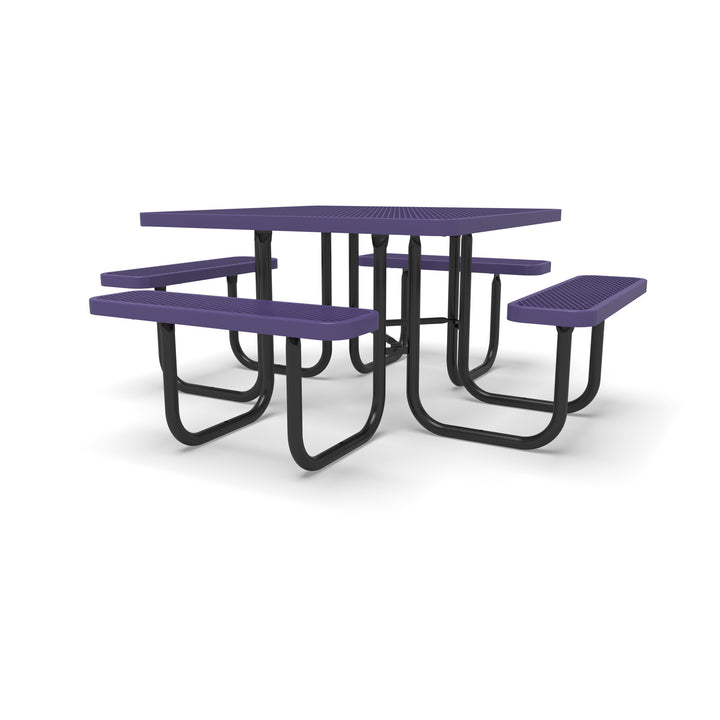 Signature Diamond Square Picnic Table with  Umbrella Brace