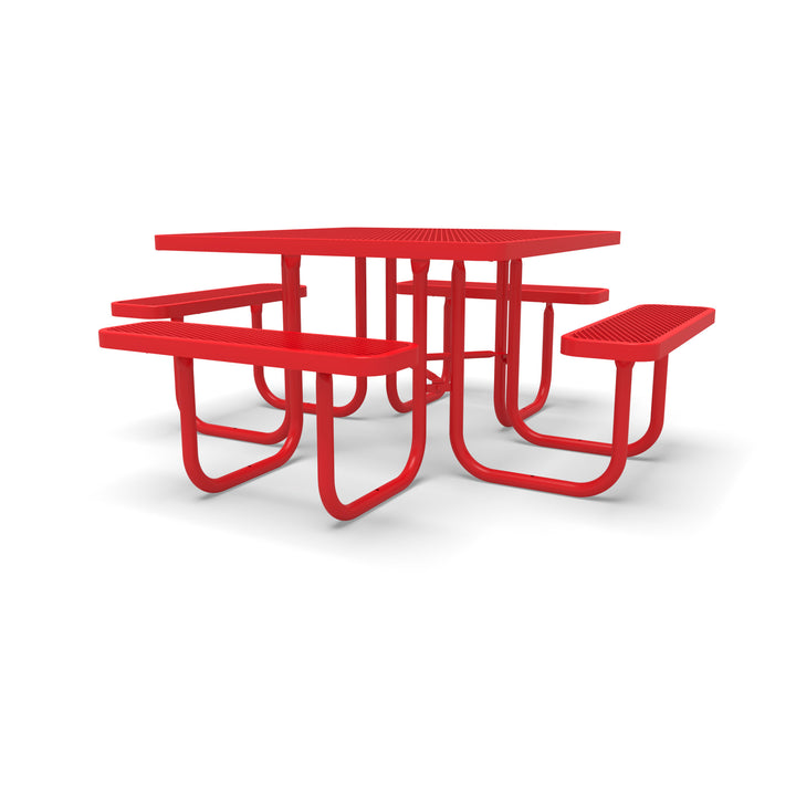 Signature Diamond Square Picnic Table with  Umbrella Brace