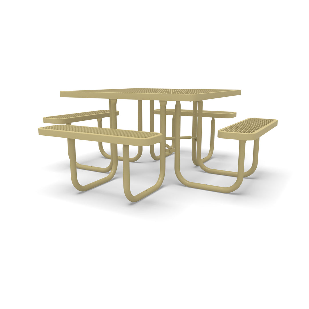 Signature Diamond Square Picnic Table with  Umbrella Brace