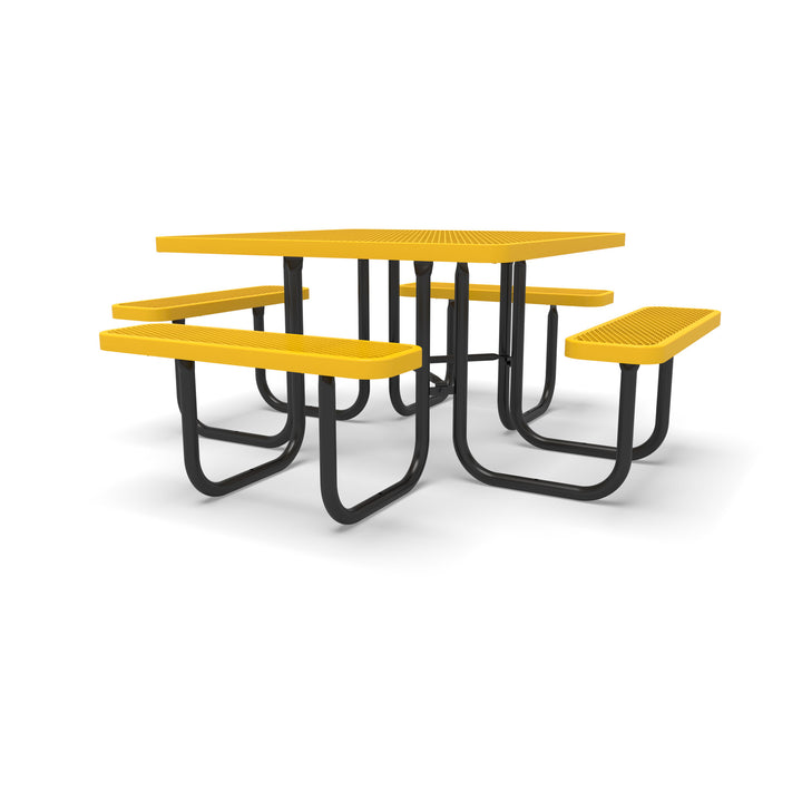 Signature Diamond Square Picnic Table with  Umbrella Brace