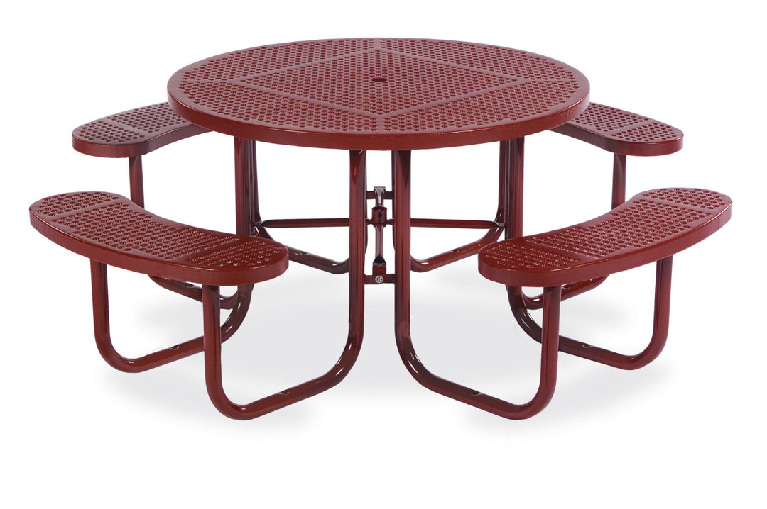 Signature Round Perforated Picnic Table