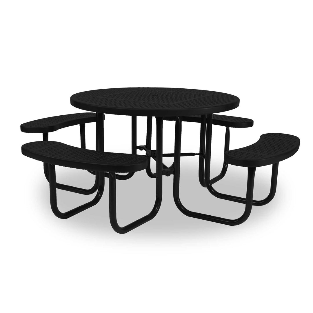 Signature Round Perforated Picnic Table