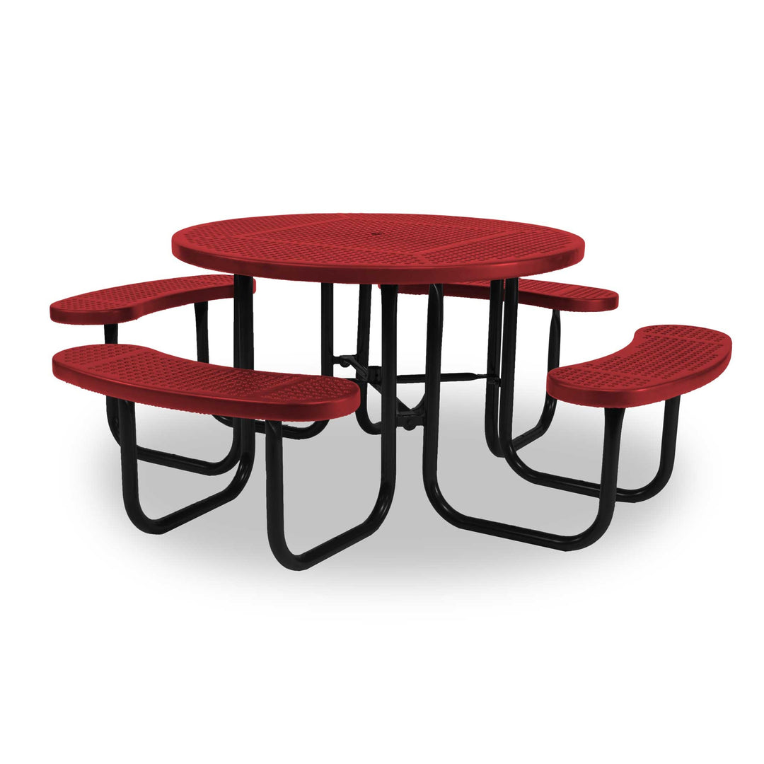 Signature Round Perforated Picnic Table