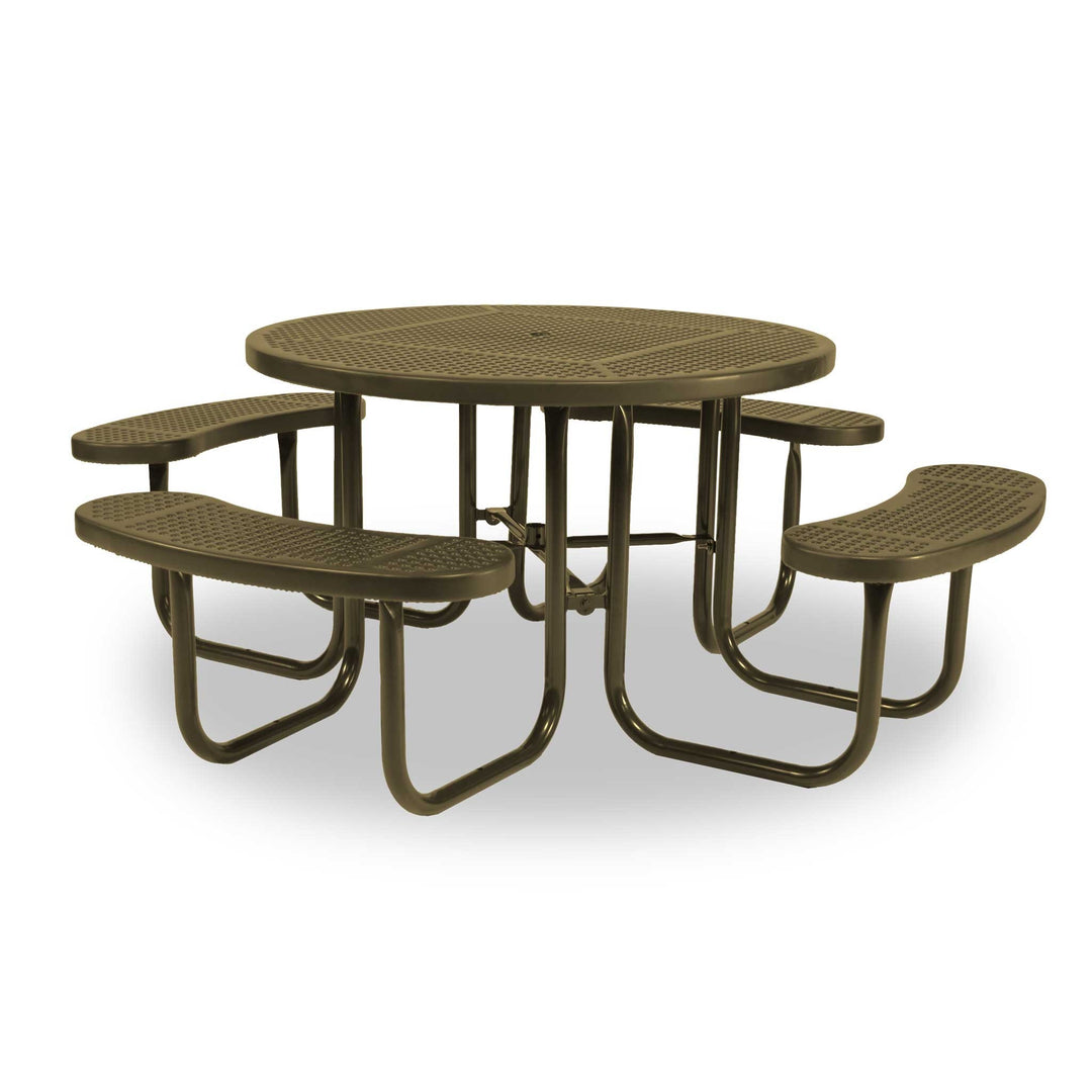 Signature Round Perforated Picnic Table