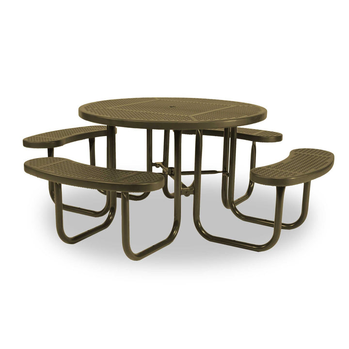 Signature Round Perforated Picnic Table