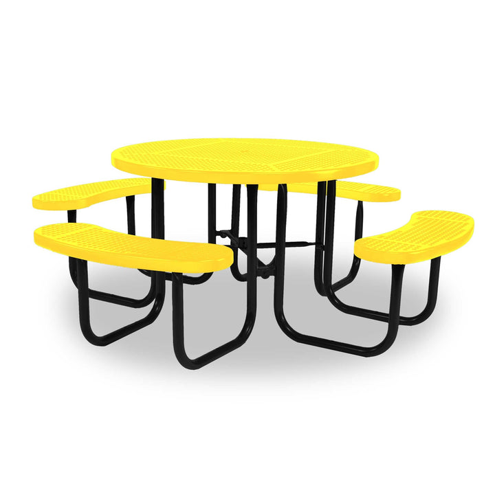 Signature Round Perforated Picnic Table