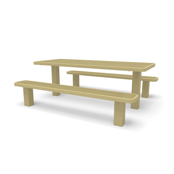 Signature Multi-Pedestal Diamond Picnic Table