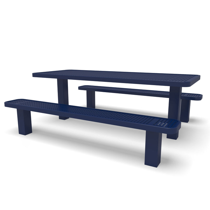 Signature Multi-Pedestal Perforated Picnic Table