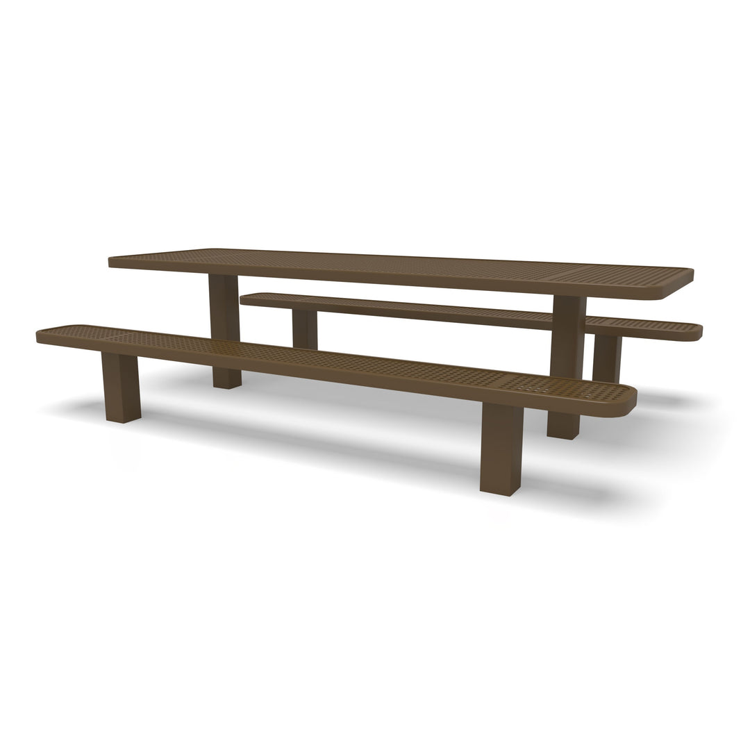 Signature Multi-Pedestal Perforated Picnic Table