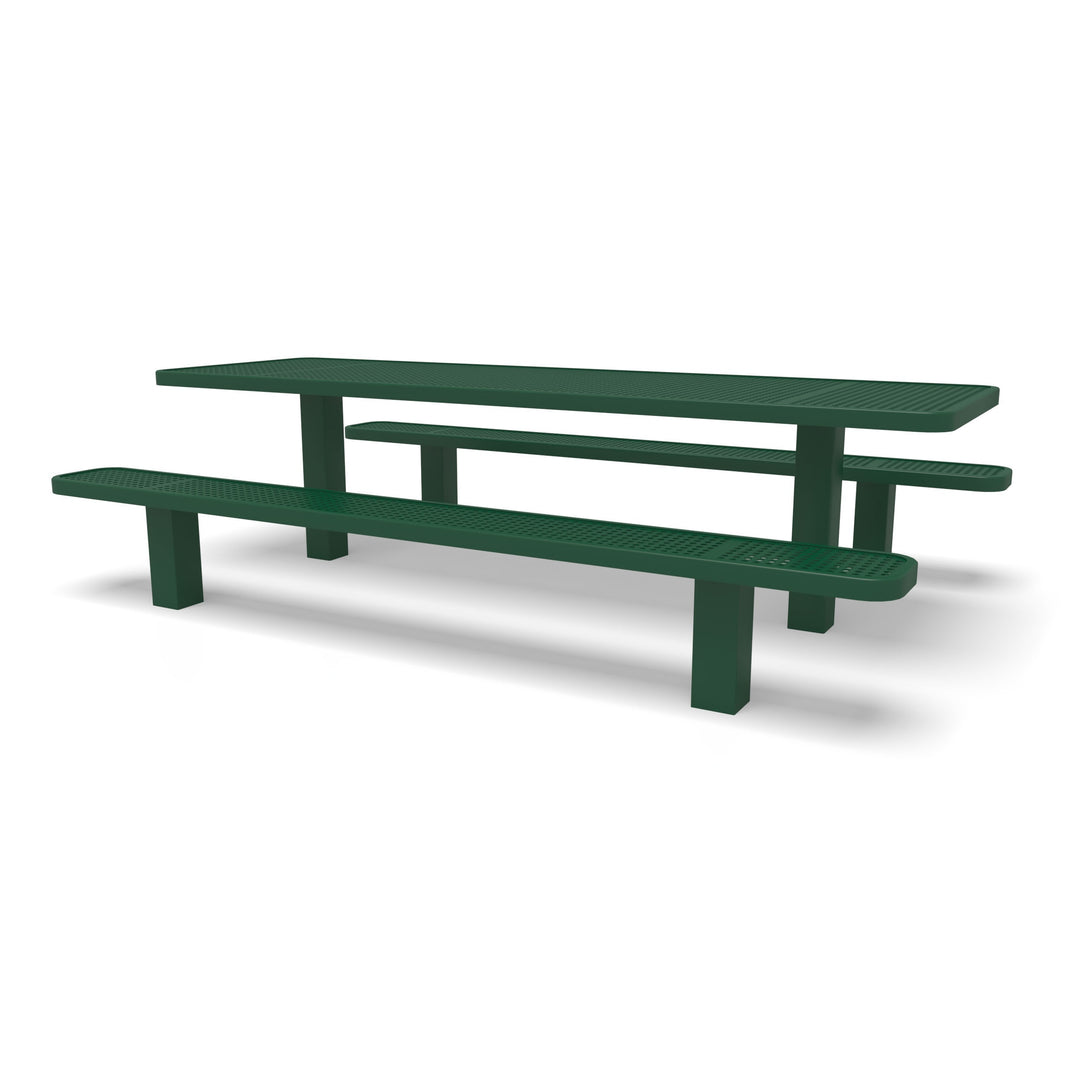 Signature Multi-Pedestal Perforated Picnic Table