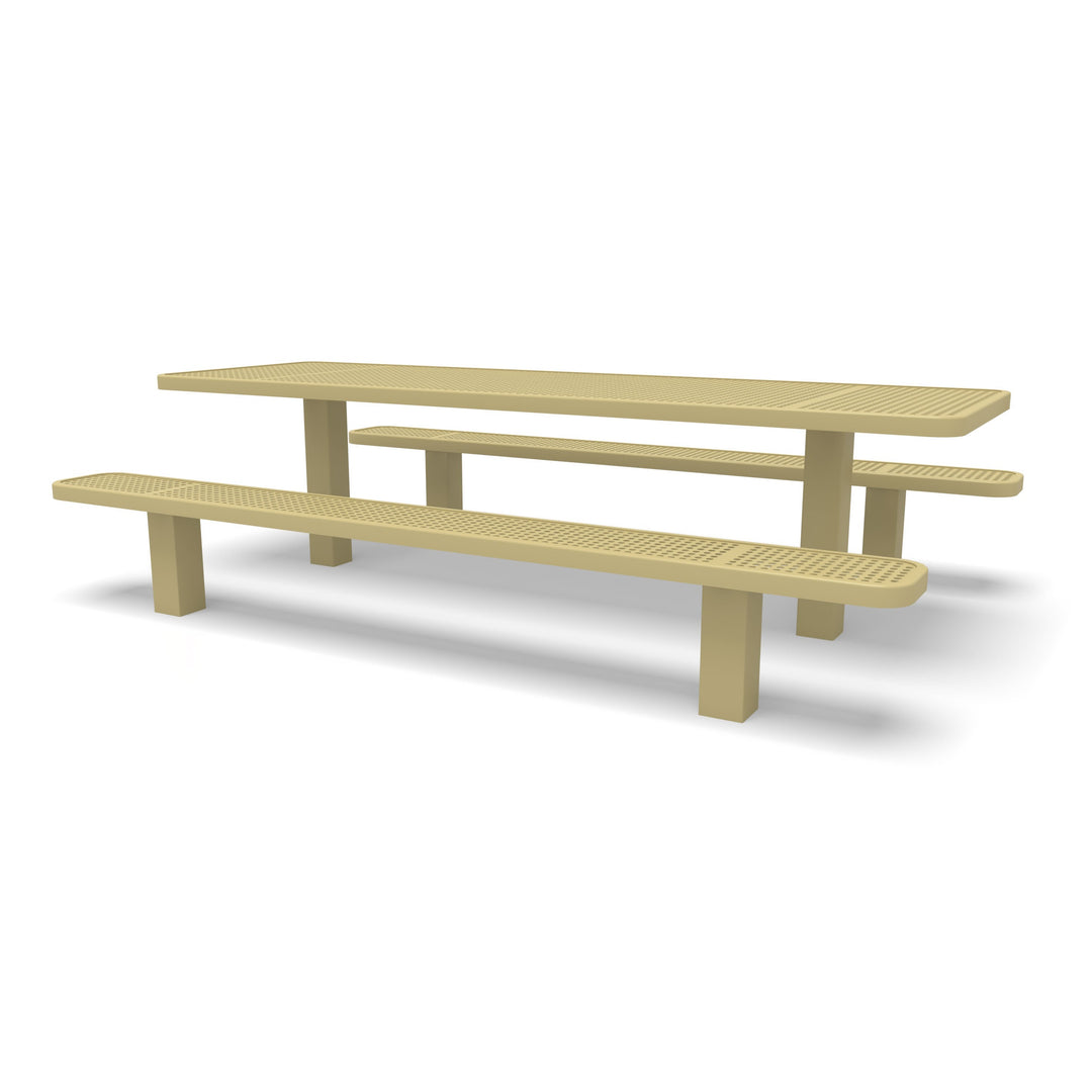 Signature Multi-Pedestal Perforated Picnic Table