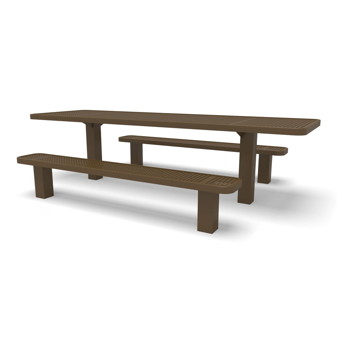 Signature Multi-Pedestal Perforated ADA Picnic Table