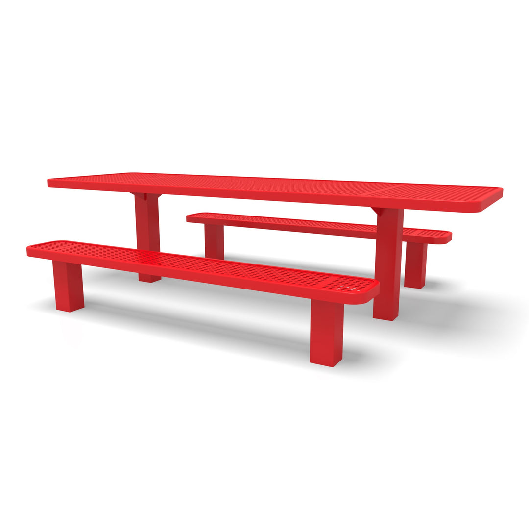 Signature Multi-Pedestal Perforated ADA Picnic Table