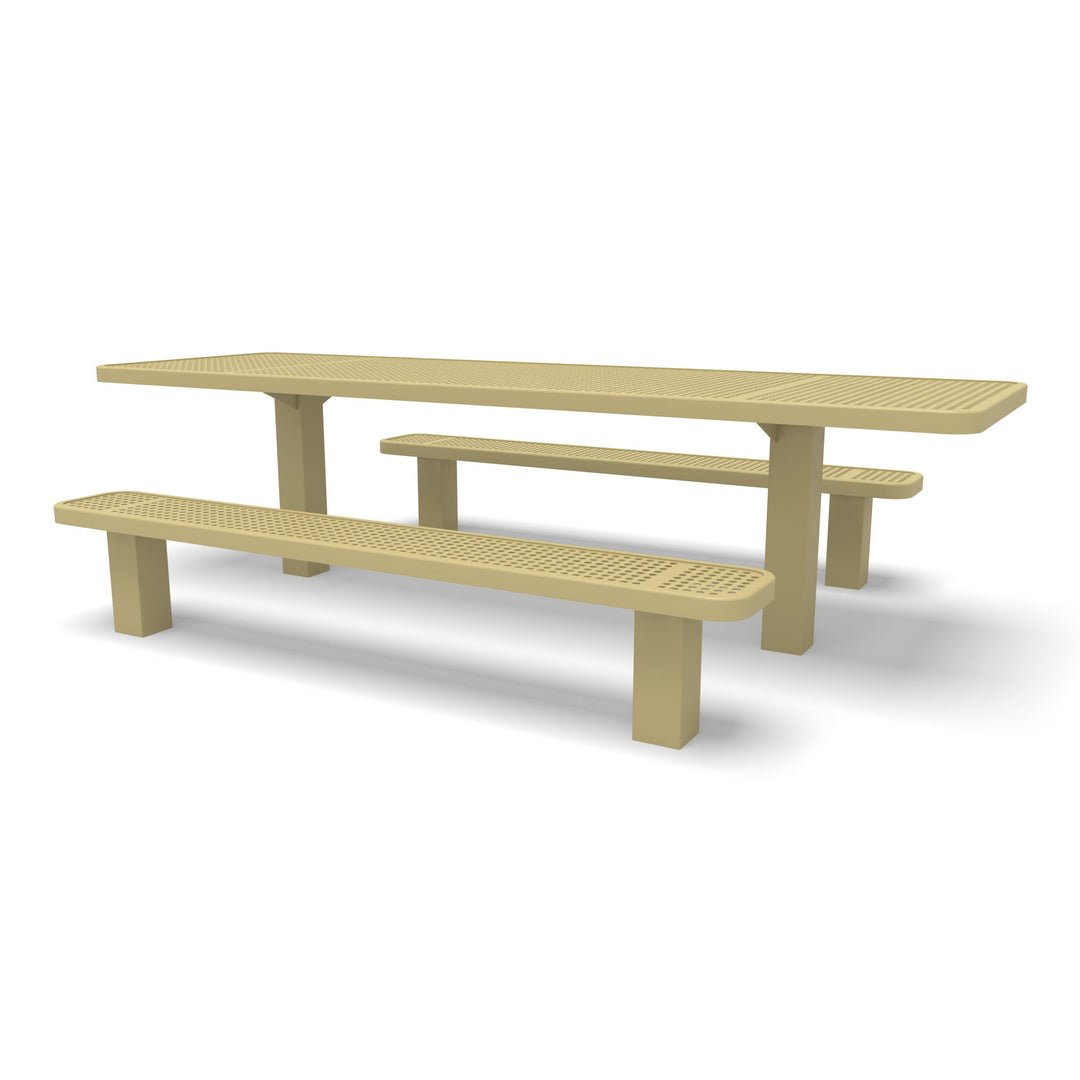 Signature Multi-Pedestal Perforated ADA Picnic Table