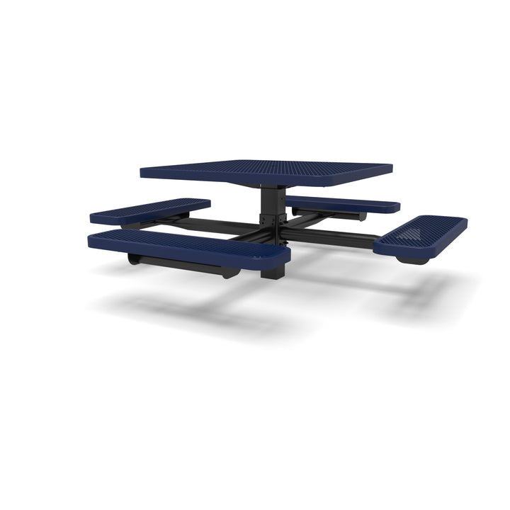 Signature Square Pedestal Diamond Picnic Table