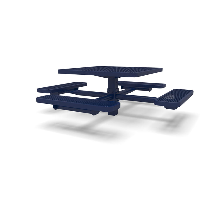 Signature Square Pedestal Diamond Picnic Table