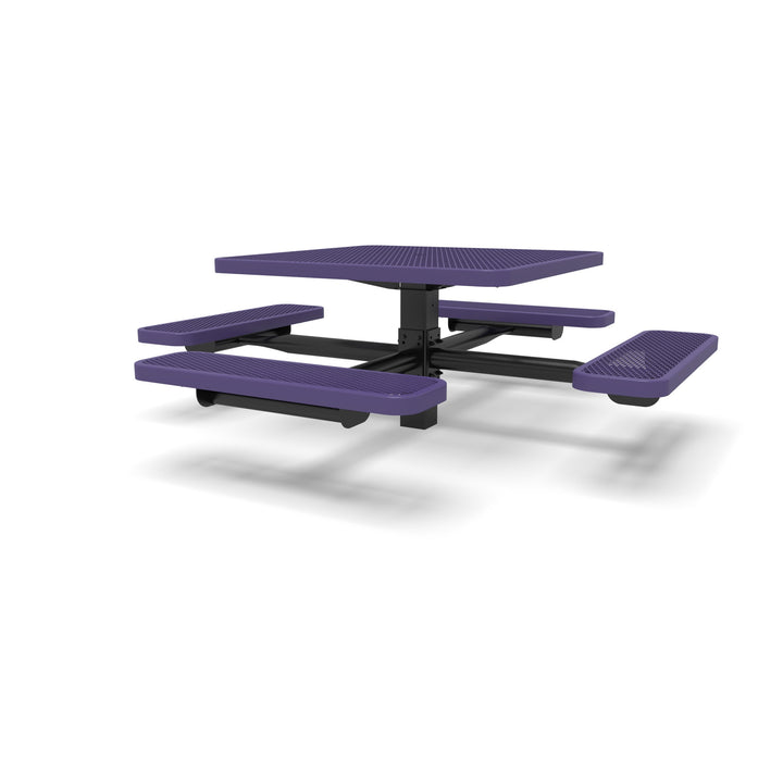 Signature Square Pedestal Diamond Picnic Table