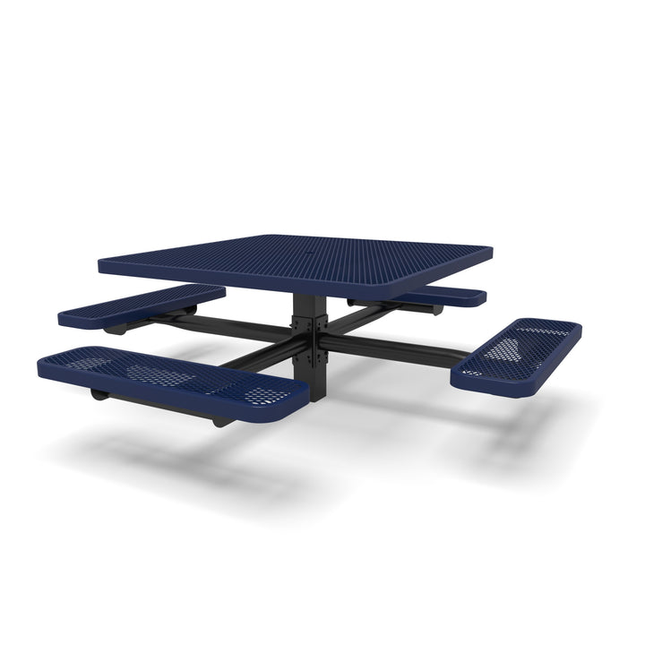 Signature Square Pedestal Diamond Picnic Table