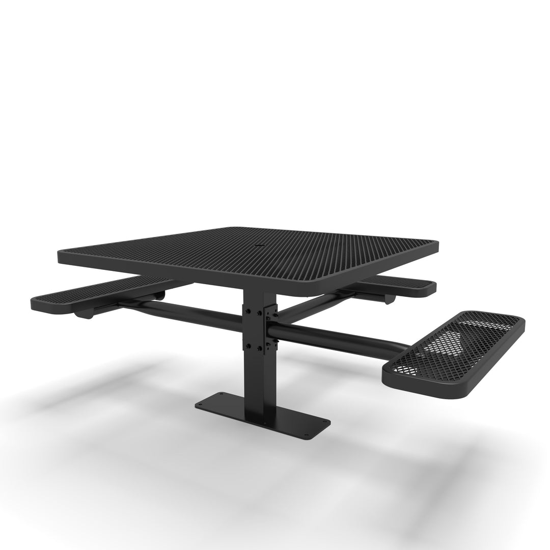 Mounted Signature Square Pedestal Diamond ADA Table