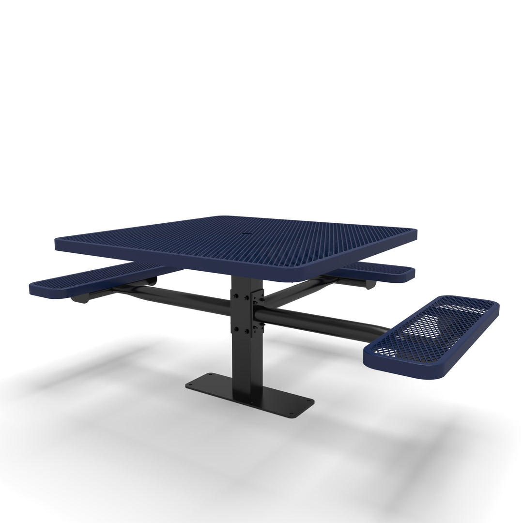 Mounted Signature Square Pedestal Diamond ADA Table